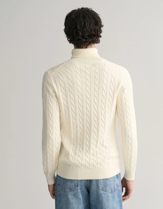 Gant - Cotton Cable Turtleneck Knit