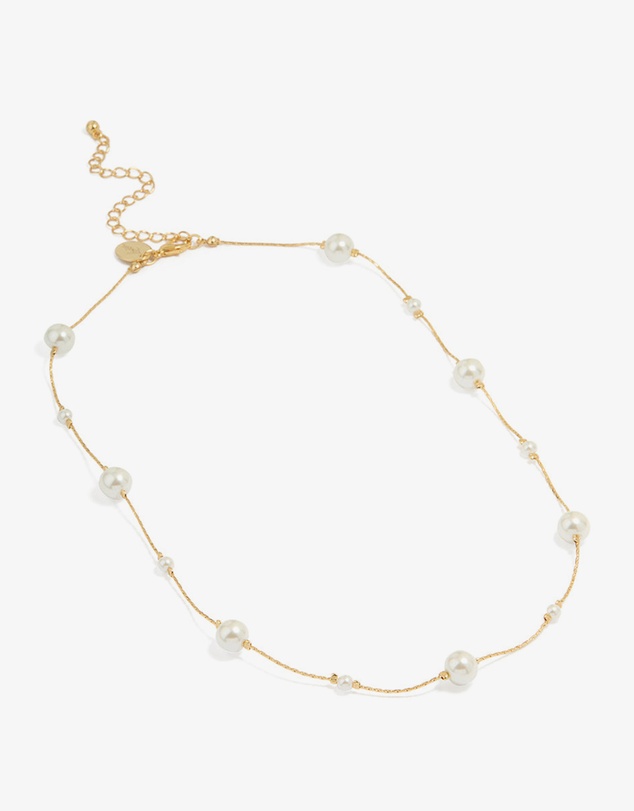 Lovisa - Gold Plated Pearl Alternating Necklace