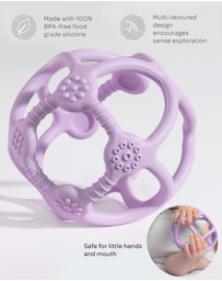Playground - Silicone Teething Ball - Light Purple