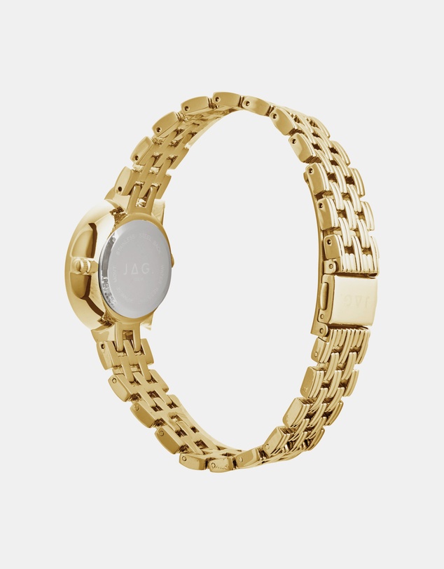 Jag - Iluka Womens White MOP Dial 30mm Gold Watch