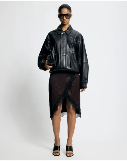 Lover - Thea Lace Trim Wrap Skirt
