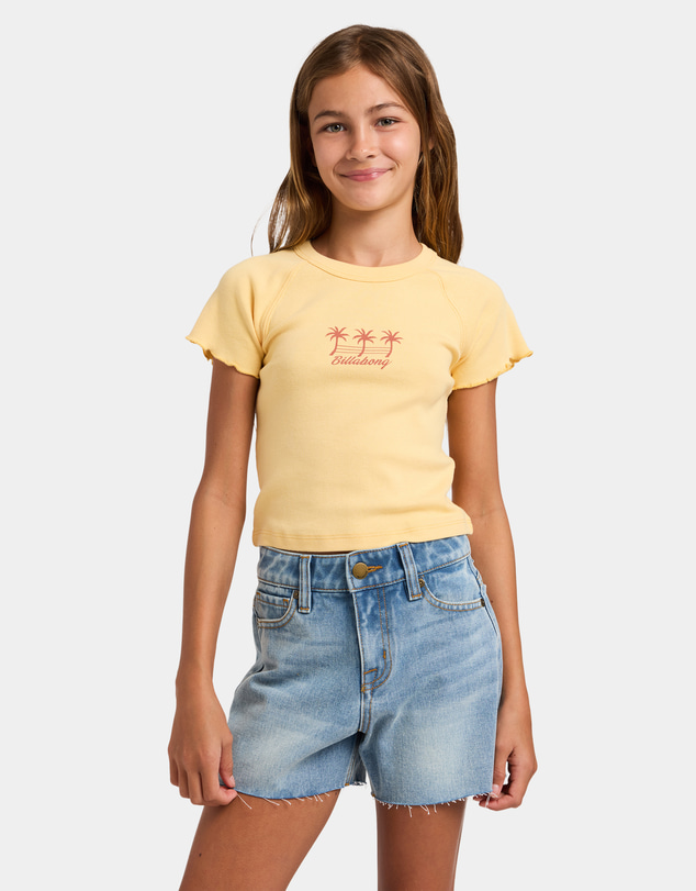 Billabong - Girls 8 to 16 Palm Dreams Ringer T-Shirt