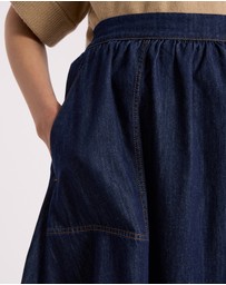 David Lawrence - Mateo Denim Midi Skirt