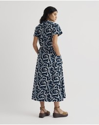 Seasalt - Seasalt Cornwall Navy Fowen Shirt Dress