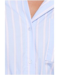 Petal & Pup - Harlan Long Sleeve Midi Dress - Blue Pink Stripe