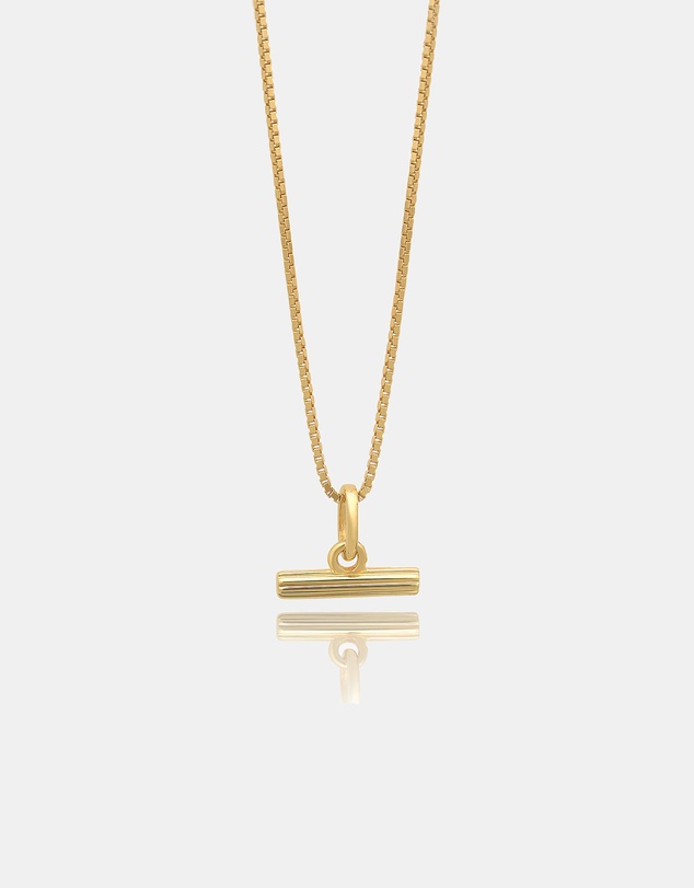Rachel Jackson - Mini T-Bar Gold Necklace
