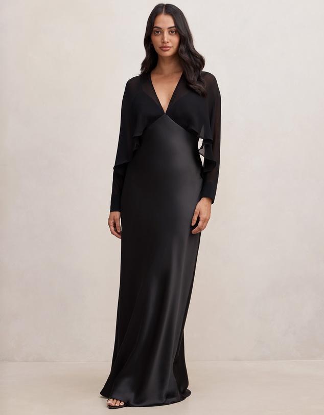Forever New - Electra Sleeves Cape Maxi Dress