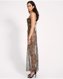 ONE TEASPOON - Jagger Maxi Slip Dress - Leopard Print