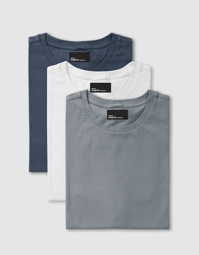 Wayver - The Essential Crew Tee 3-Pack