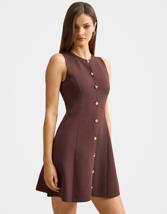 Forever New - Lucienne Fit and Flare Knitted Mini Dress