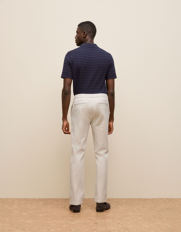 Trenery - Soft Drawcord Chino in Stone