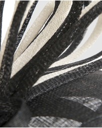 Max Alexander - Pillbox Black Cream Pillbox Fascinator