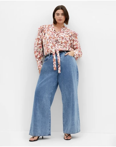 City Chic - Selena Print Shirt