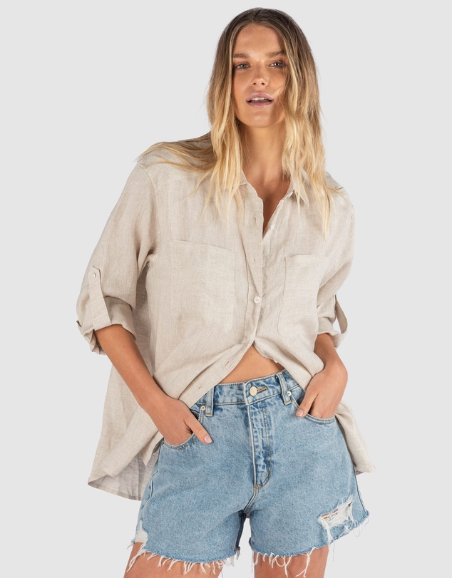CAMIXA - Luna Oversize Linen Shirt