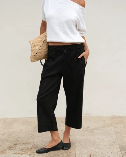 Sportscraft - Rosa Crop Linen Pant