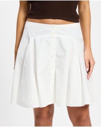 Polo Ralph Lauren - Button-Front Panelled Cotton Skirt
