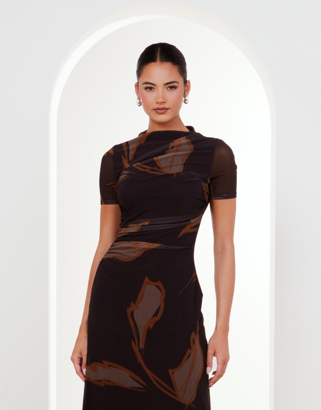 Pilgrim - Lenny Printed Mesh Dress