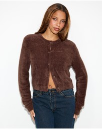 Dazie - Sloane Fuzzy Cardigan