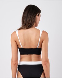 UNE PIECE - Textured Original Bustier Balconette Bralette Bikini Top