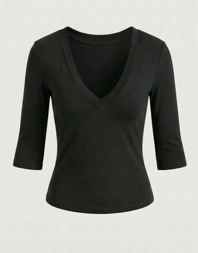 Style Addict - The V Top - Black
