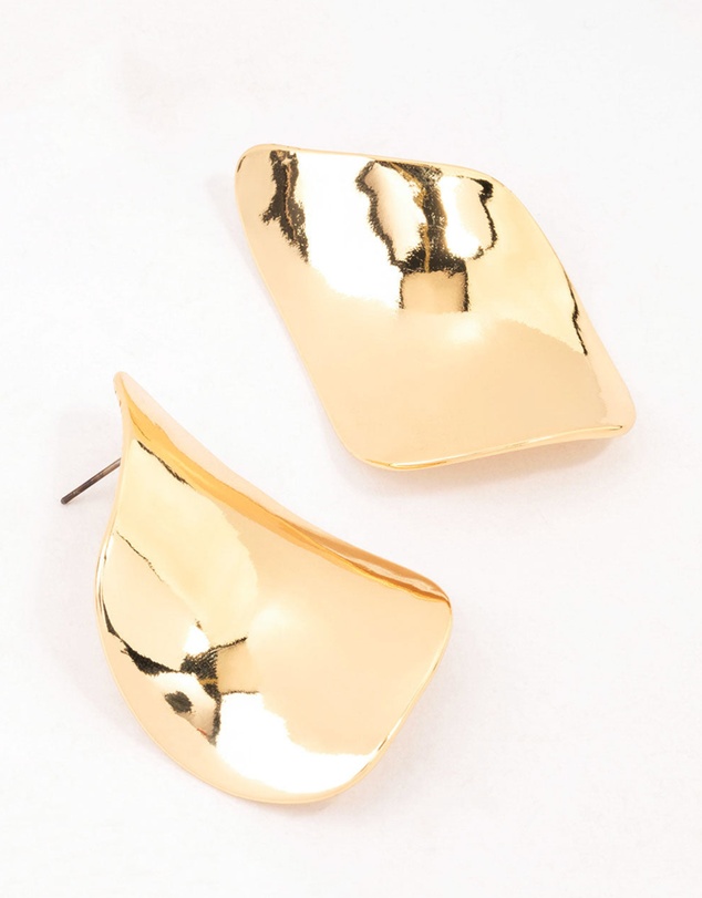 Lovisa - Gold Plated Large Petal Stud Earrings