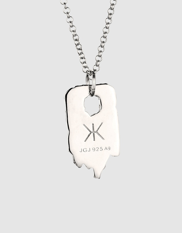 Kuzzoi - ICONIC EXCLUSIVE - Molten Pendant Necklace in 925 Silver