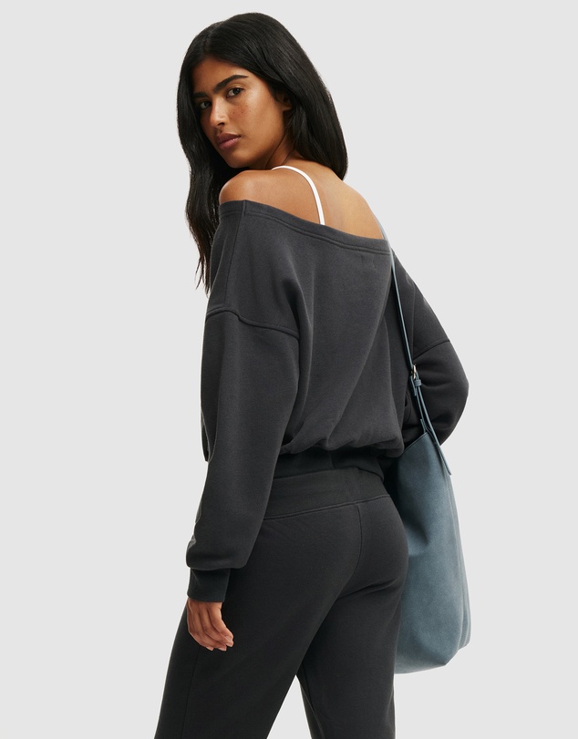Cotton On - Relaxed Off Shoulder Sweatshirt