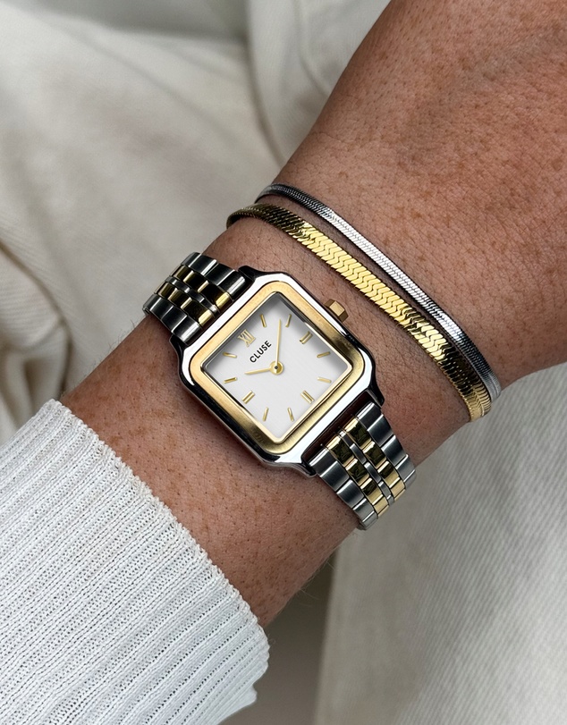Cluse - Gracieuse Petite Bicolour Watch & Bracelet Gift Set