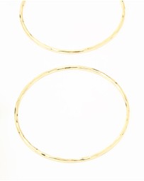 Lovisa - Gold Plated Textured Bangles 5-Pack