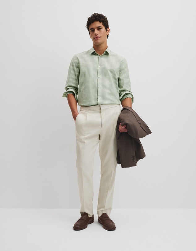 Country Road - Slim Cut & Sew Stripe Shirt