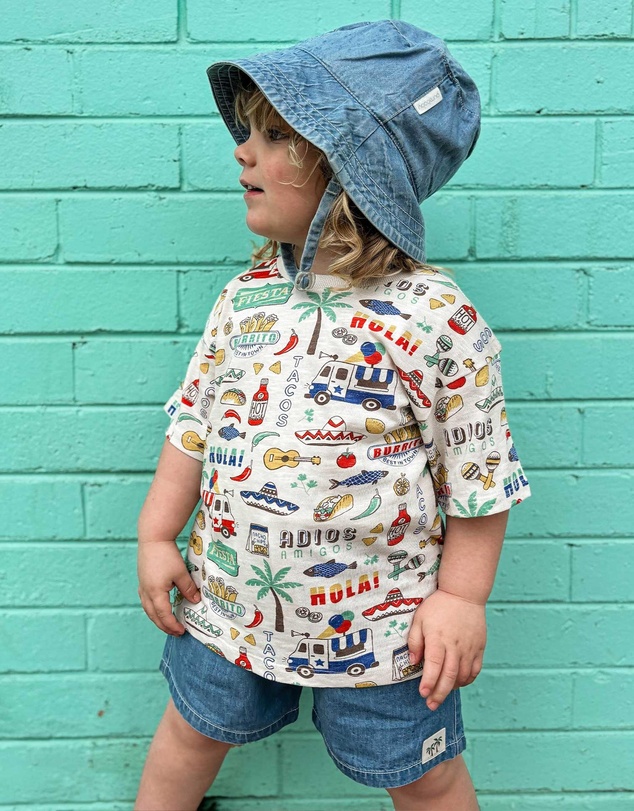 Purebaby - Pull on Denim Short -Kids-Babies
