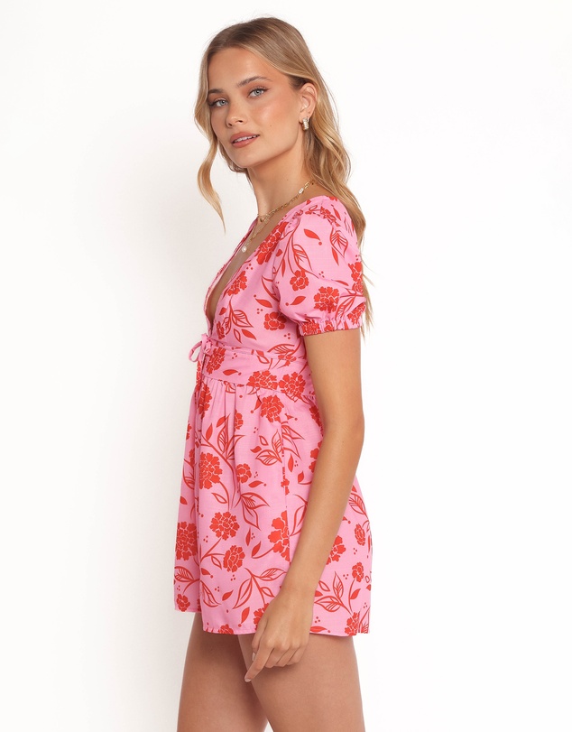 Petal & Pup - Anthea Playsuit - Pink Red