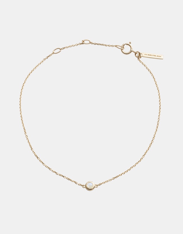 Kirstin Ash - Petite Birthstone Bracelet June Moonstone