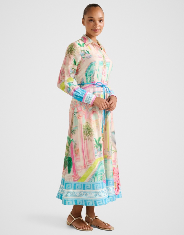 Forever New - Abbey Printed Shirt Midi Dress