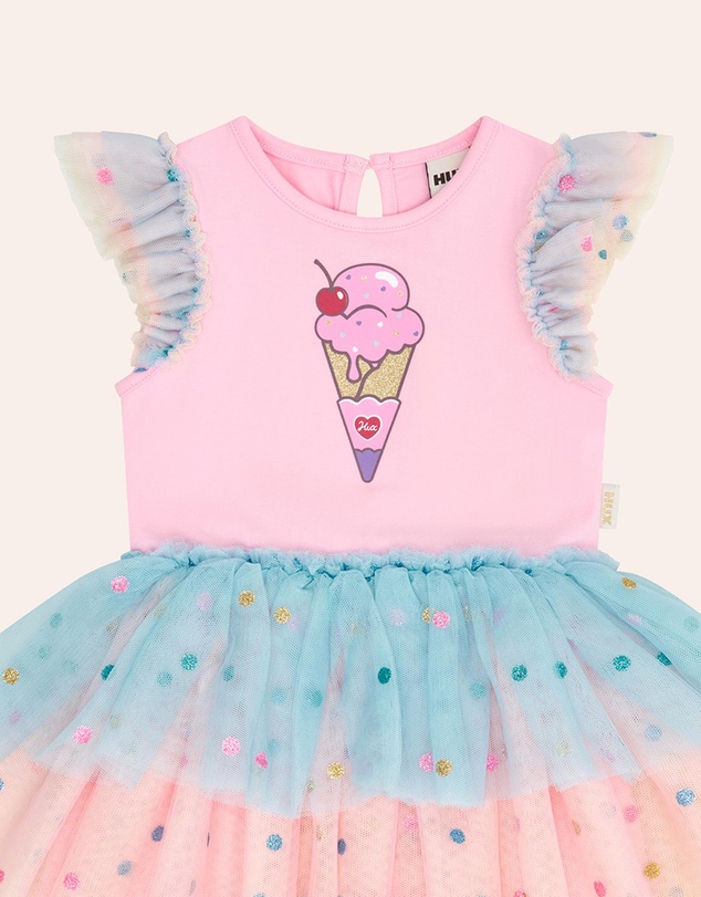 Huxbaby - You-Scream-For-Ice Cream Tulle Dress - Babies-Teens