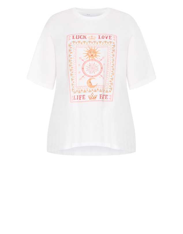 City Chic - Tarot Oversized Cotton Tee
