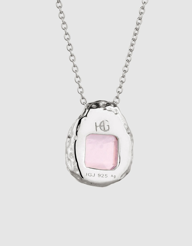 Haze & Glory - ICONIC EXCLUSIVE - Blush Pebble Necklace - Silver