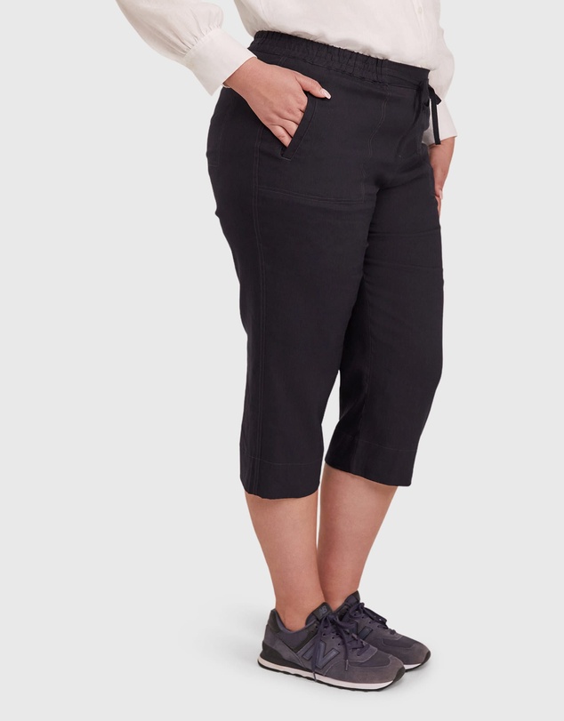 Sportscraft - Rosa Crop Linen Pant