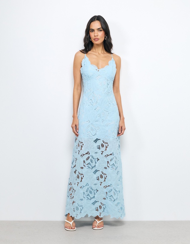 AERE - Evania Lace Maxi Dress