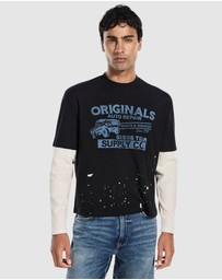 GUESS Originals - GUESS Originals Double Layered T-Shirt