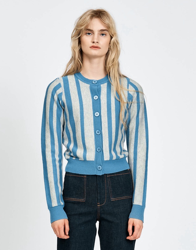 bul - Havu Cardigan Blue Stripe