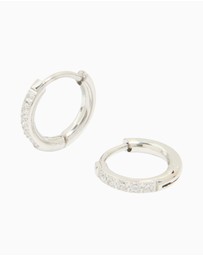 Lovisa - Surgical Steel Cubic Zirconia Classic Hoop Earrings