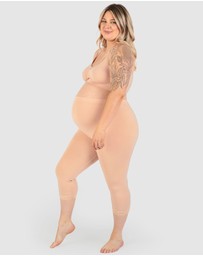 B Free Intimate Apparel - Maternity Anti Chafing High Rise 3/4 Cotton Rich Leggings