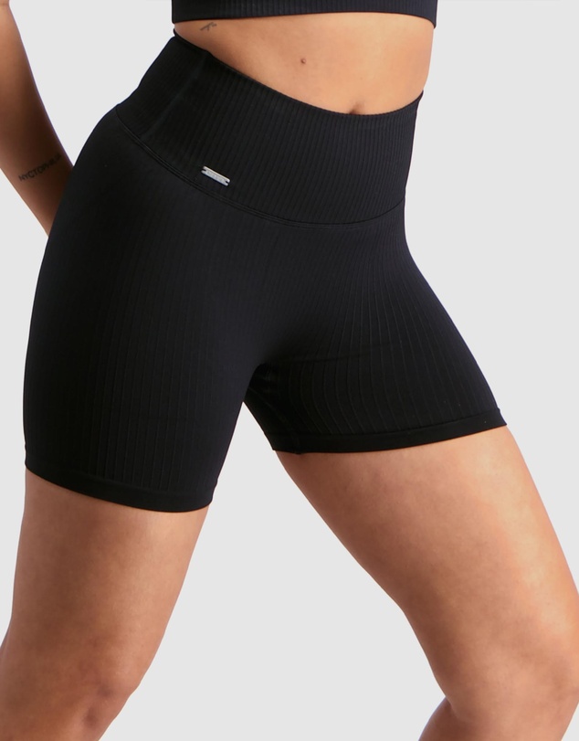 Aim'n - Ribbed Midi Biker Shorts