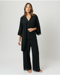UNE PIECE - Lace Trim Modal Robe