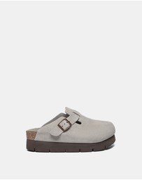 EVERAU - EverAU Ugg Brooklyn Platform Cow Suede Upper Clogs