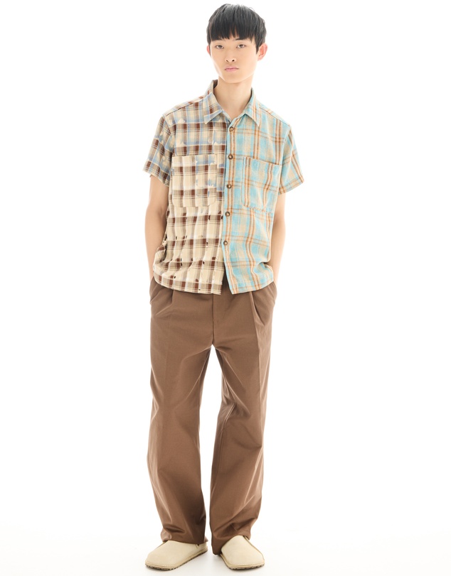 THE TALES - The Tales Half n Half 70's Flannel Camp Shirt