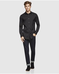 Oxford - Black Stretch Travel Shirt