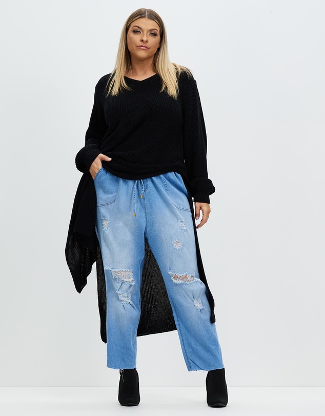 Hope & Harvest - Rosie Cropped Raw Joggers