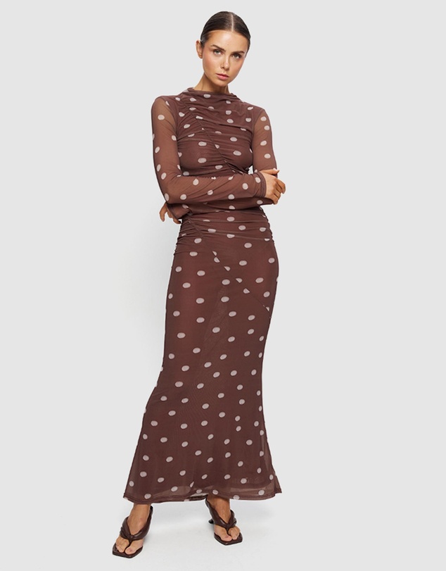 KIVARI - Edie Mesh Maxi Dress